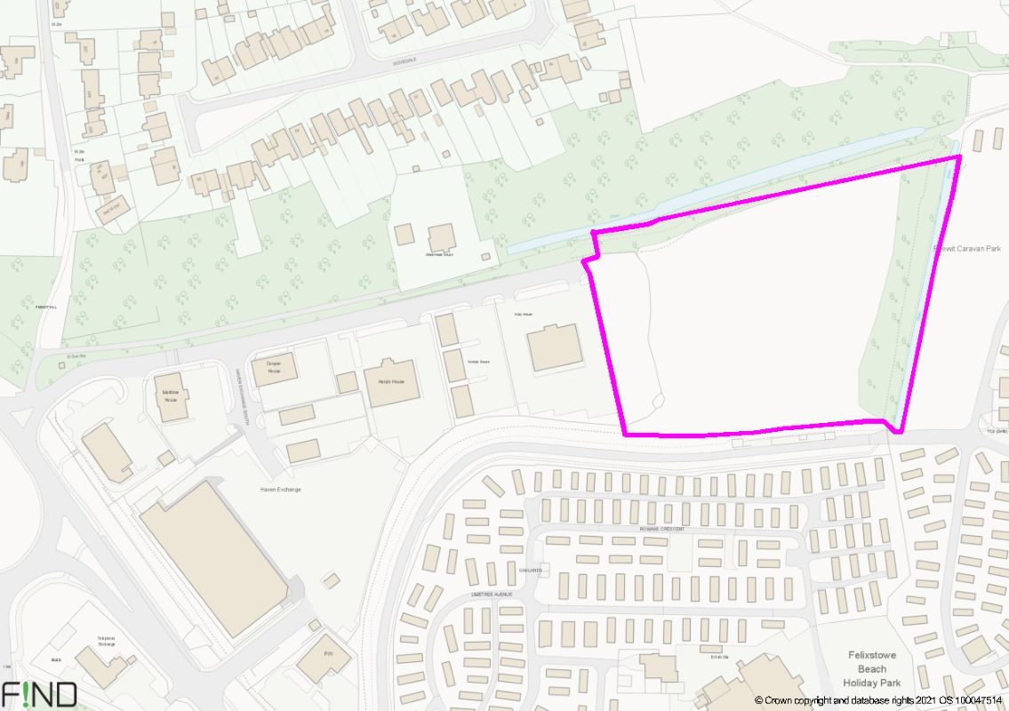 Land at, Haven Exchange South, Felixstowe, Suffolk, IP11 2QE Goldings