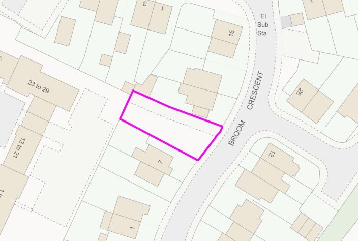 Land adjacent to, 7 Broom Crescent, Ipswich, Suffolk, IP3 0EE lot image - 0